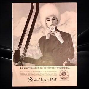 Vintage "1940 Revlon Love-Pat" Advertising Print